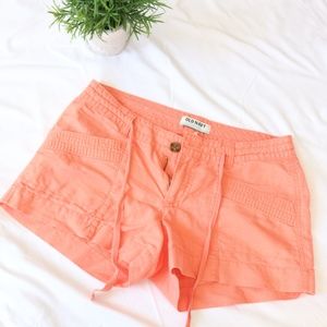 Old Navy Peach Coral Linen Shorts